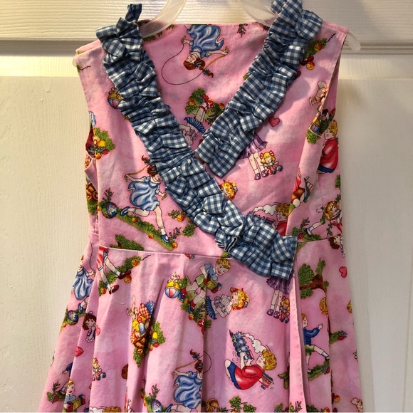 Girls Handmade Wraparound Nostalgic Dress - Picture 2 of 12